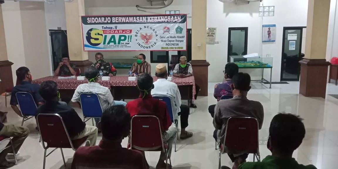 DANRAMIL 0816/18 SEDATI BERWAWASAN KEBANGSAAN DALAM RANGKA SIDOARJO SIAP 24 JAM