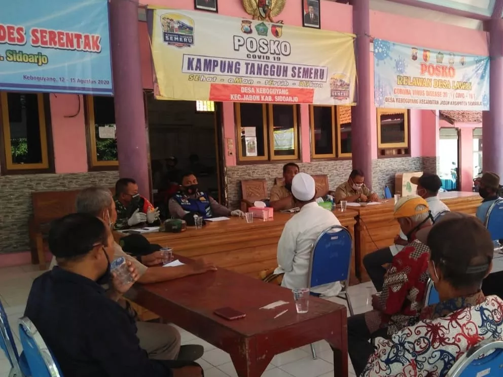 Babinsa Jabon Ikuti Kegiatan Rapat Perihal Dana Kematian