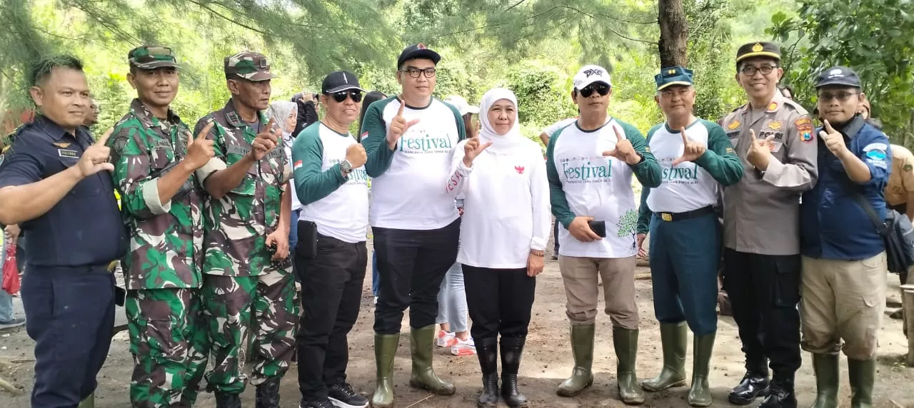 Gubernur Jawa Timur Bersama Forkopimka Jabon Menyelenggarakan Festival Mangrove.