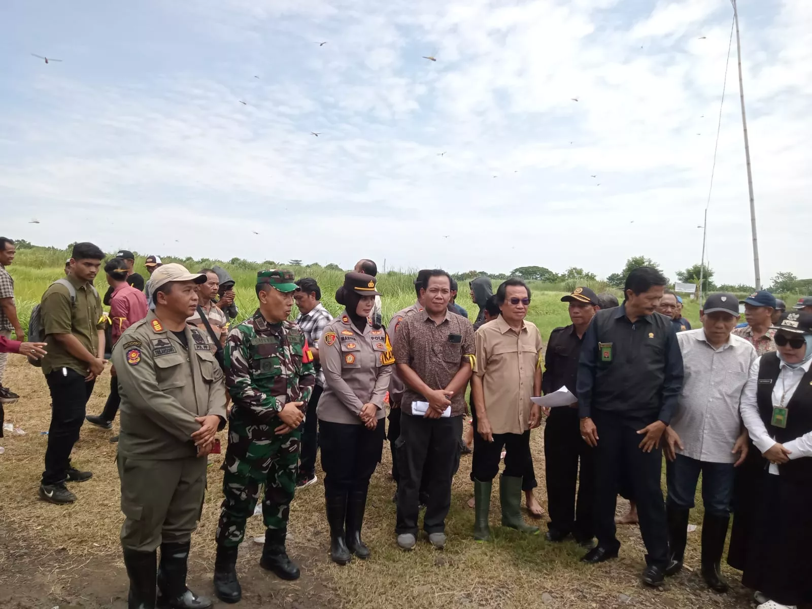 Eksekusi Lahan Tambak di Desa Segoro Tambak Berjalan Lancar dan Kondusif