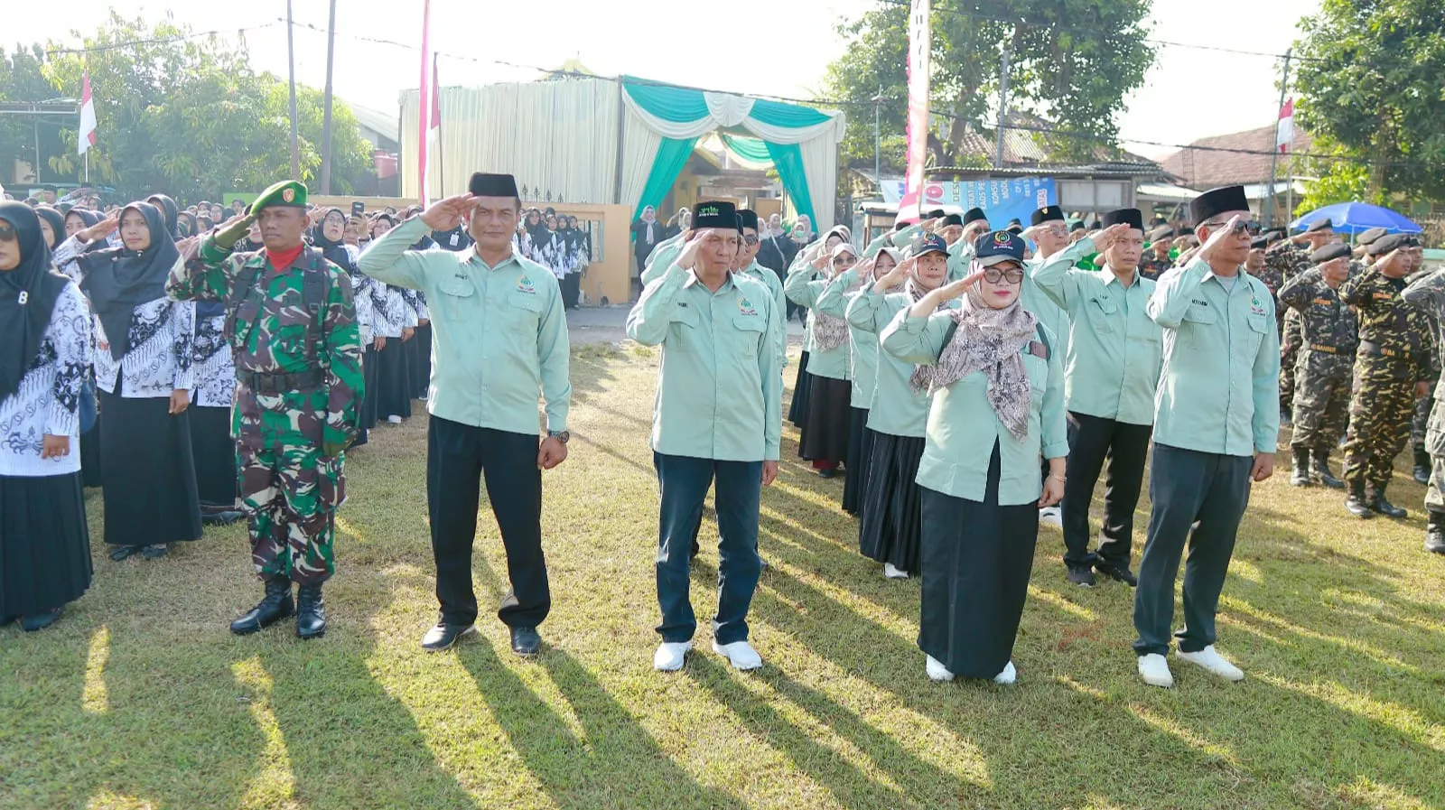 Anggota Koramil 0816/06 Tanggulangin Melaksanakan Upacara Memperingati HUT Kemerdekaan RI KE-80 Tahun 2025