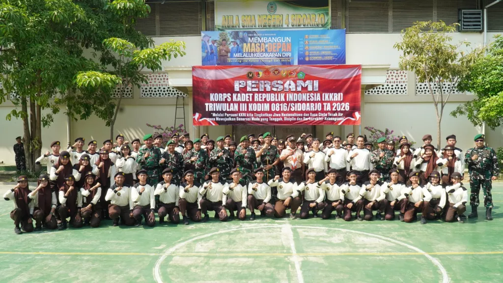 Dandim Sidoarjo Tutup Pembinaan KKRI, Cetak Generasi Muda Berkarakter Menuju Indonesia Emas 2045