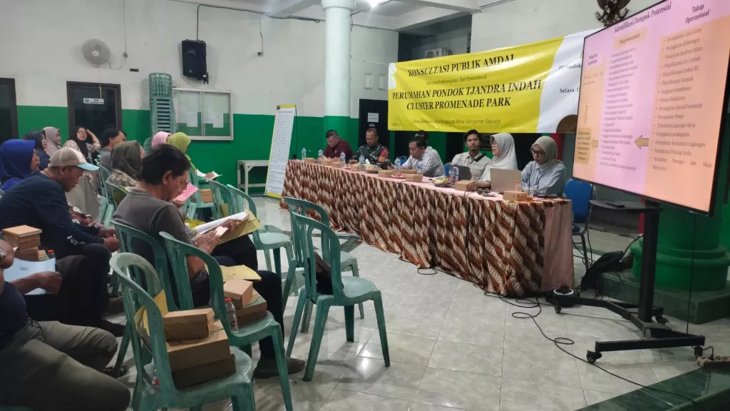 Babinsa Waru Kawal Konsultasi Publik Amdal Perumahan, Warga Diajak Sampaikan Aspirasi