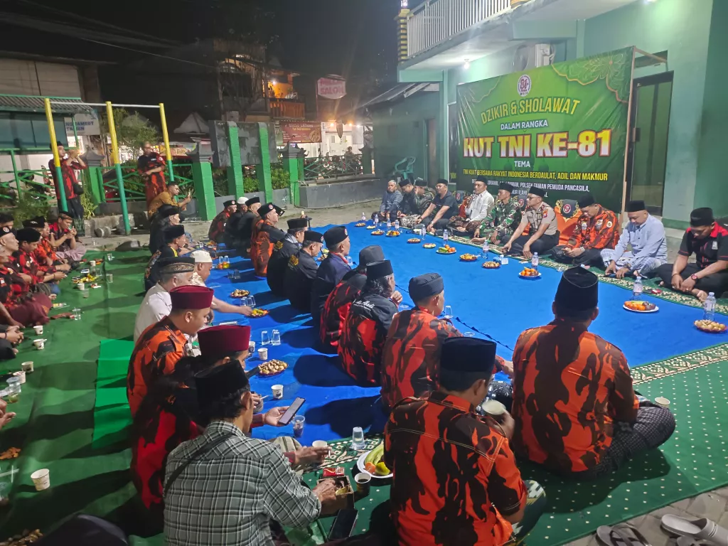 Sambut HUT ke-81 TNI, Koramil Taman Gelar Dzikir dan Sholawat Bersama