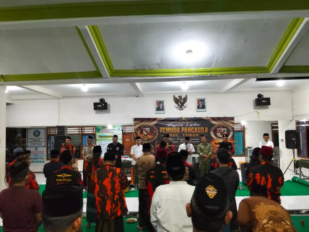 Dzikir dan Sholawat di Kedungturi, Koramil Taman Ajak Warga Perkuat Kerukunan