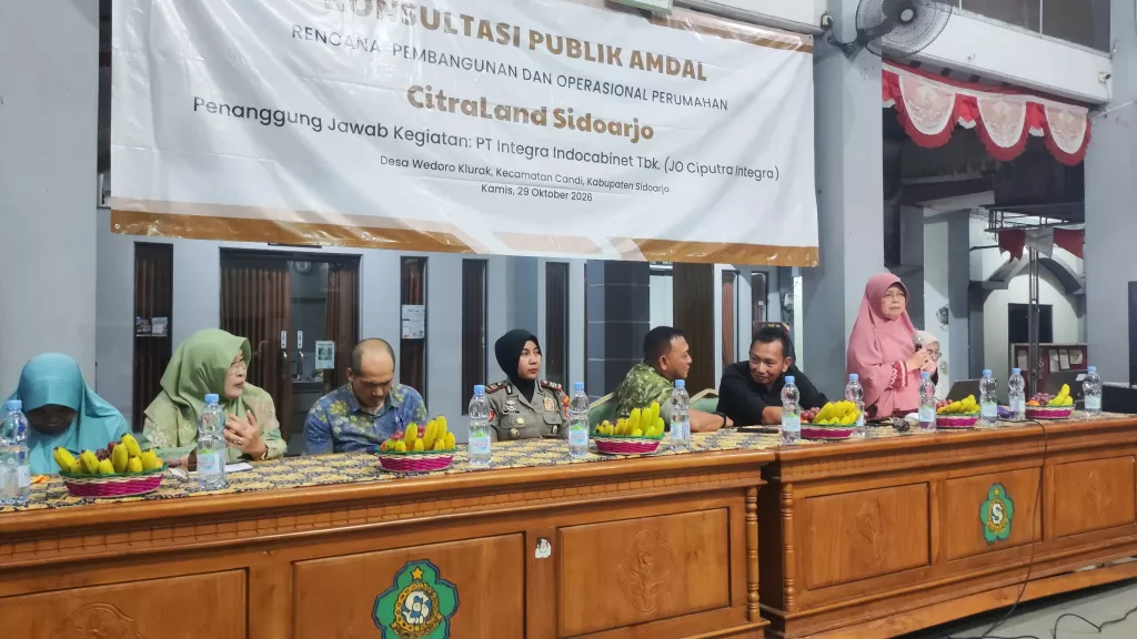 Dengar Aspirasi Warga Candi, Danramil Sidoarjo Kawal Konsultasi Publik Amdal Proyek Perumahan