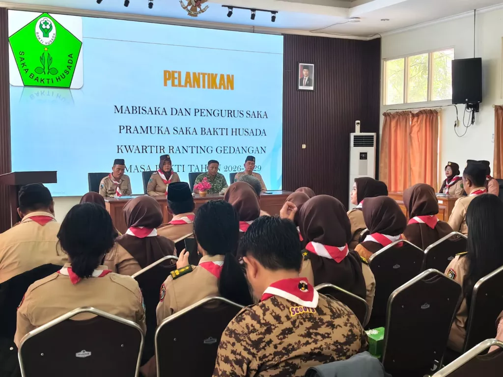 Danramil Gedangan Hadiri Pelantikan Pengurus Saka Bakti Husada 2026–2029