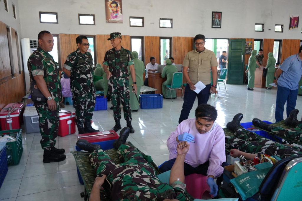 Setetes Darah, Sejuta Kasih dari Kodim Sidoarjo untuk HUT Korem 084/BJ