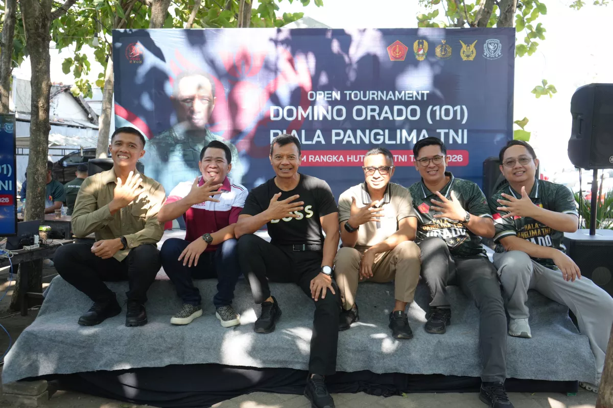 Open Tournament Domino Orado 101 Meriahkan HUT ke-81 TNI di Sidoarjo