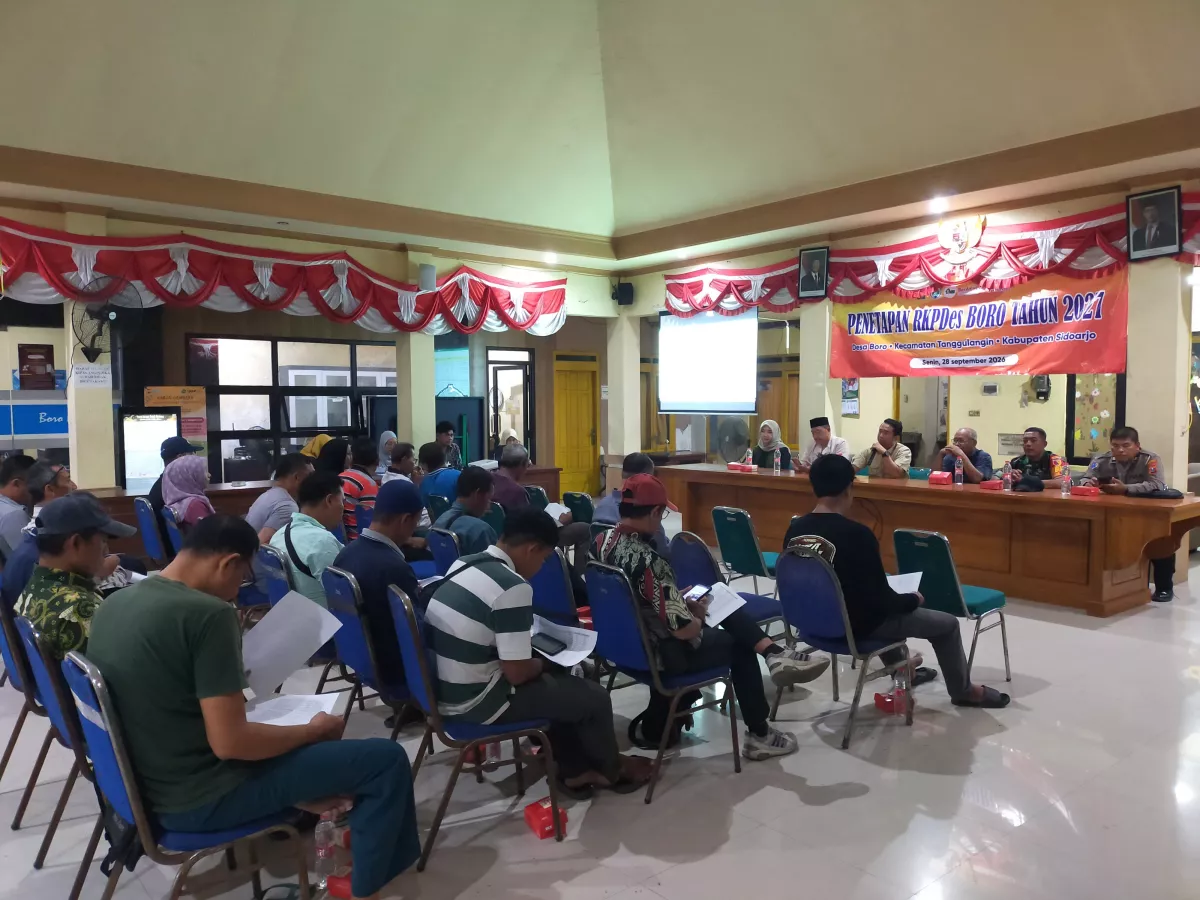 Musrenbang Desa Boro Tetapkan RKPDes 2027, Babinsa Dorong Pembangunan 